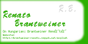 renato brantweiner business card